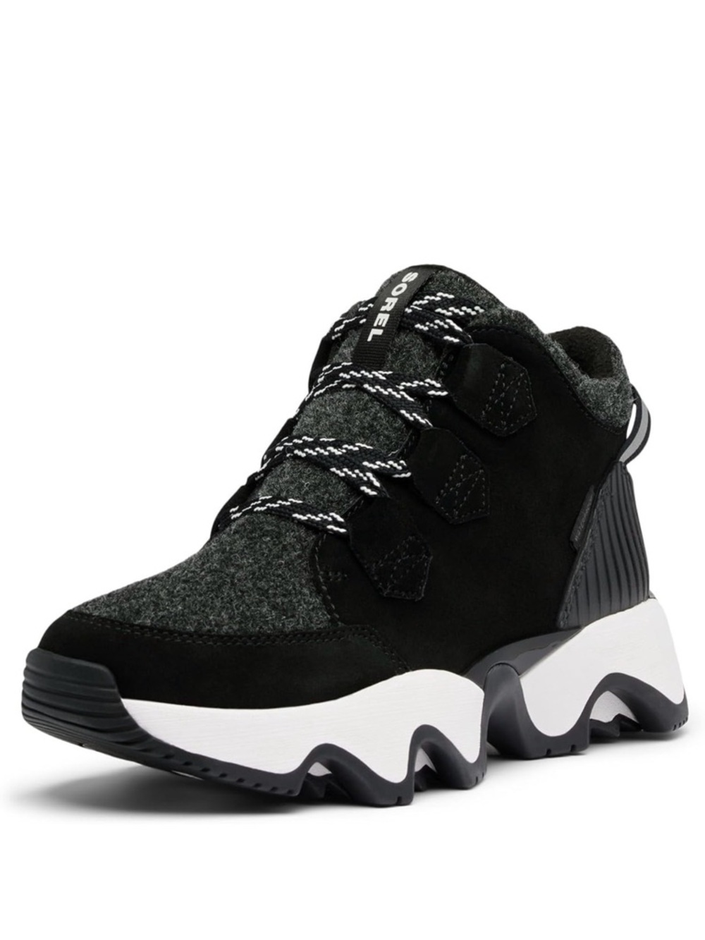 Sorel Black and Dark Gray Women's Winter Sneaker-Boot